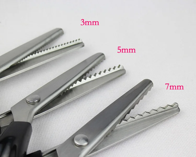 Tijeras dentadas con forma de flor, tijeras para muestras de tela, tijeras para encaje, tijeras de sastre con forma de flor