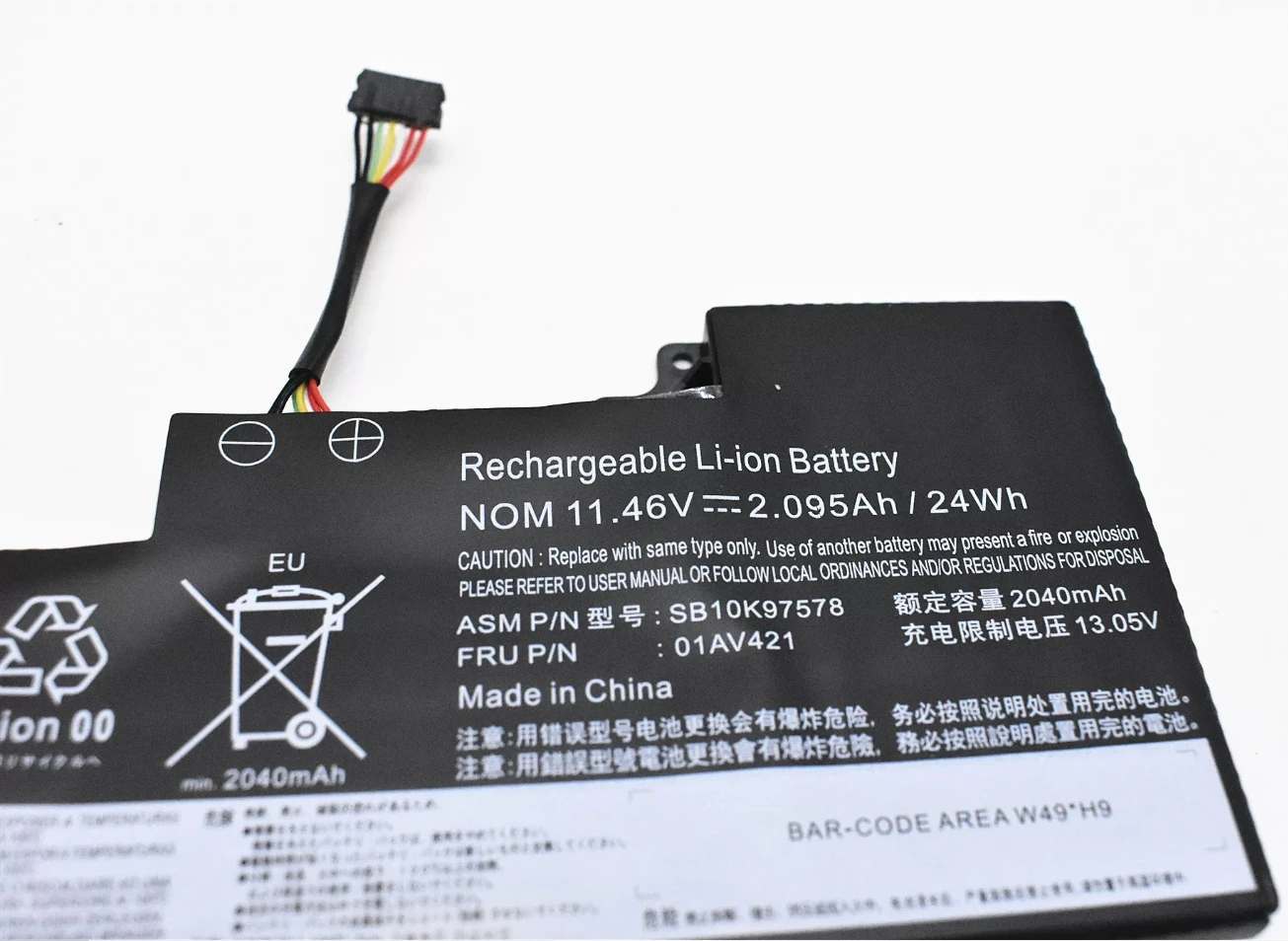 Laptop Battery 01AV419 01AV421 01AV489 01AV420 01AV421 24WH For ThinkPad T470 T480 A475 A485 TP25 Series SB10K97576 SB10K97577