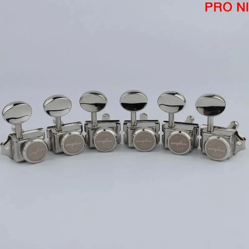 GUYKER Vintage Nickel/Chrome Lock String Tuners Electric Guitar Machine Heads Tuners For ST TL Guitar Tuning Pegs