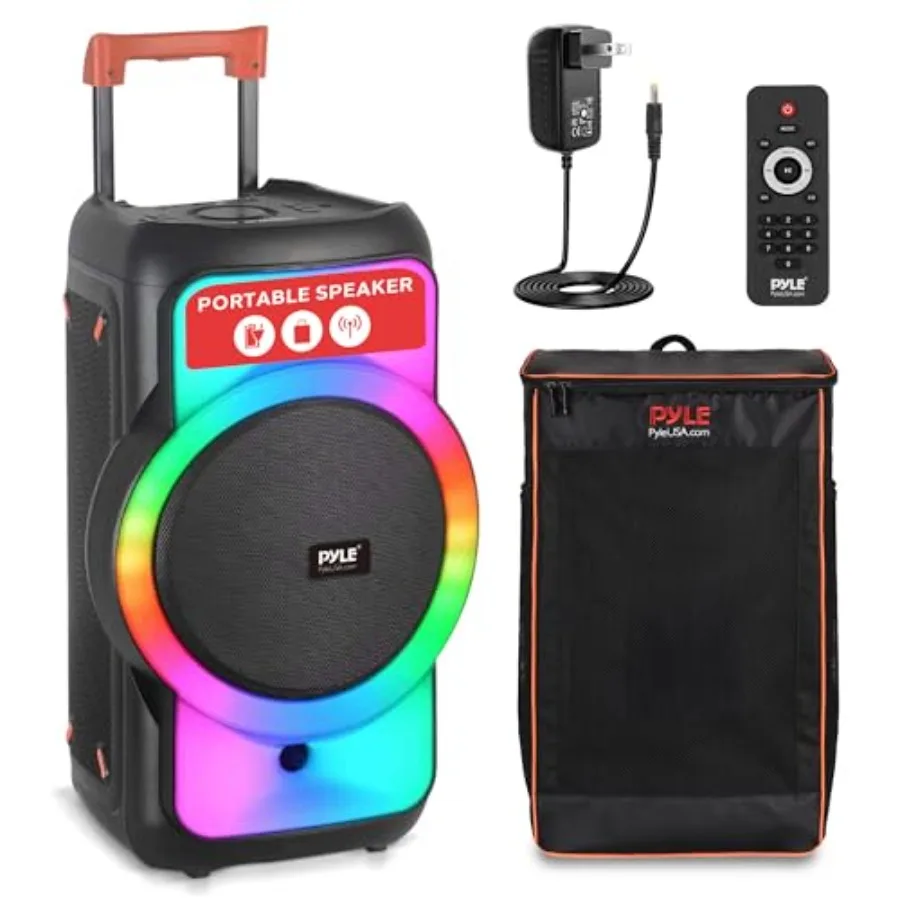 

Bluetooth Party Speaker, 160W Bluetooth Party Box Speaker with True Wireless Stereo System, Powerful Bass and Clear Treble, Car