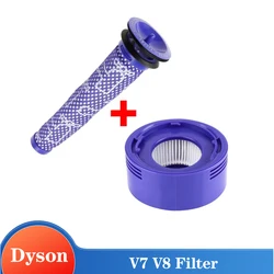 Pre Filter + HEPA Post-Filter kit for Dyson V7 V8 Vacuum Replacement Pre-Filter and Post- Filter Accessories