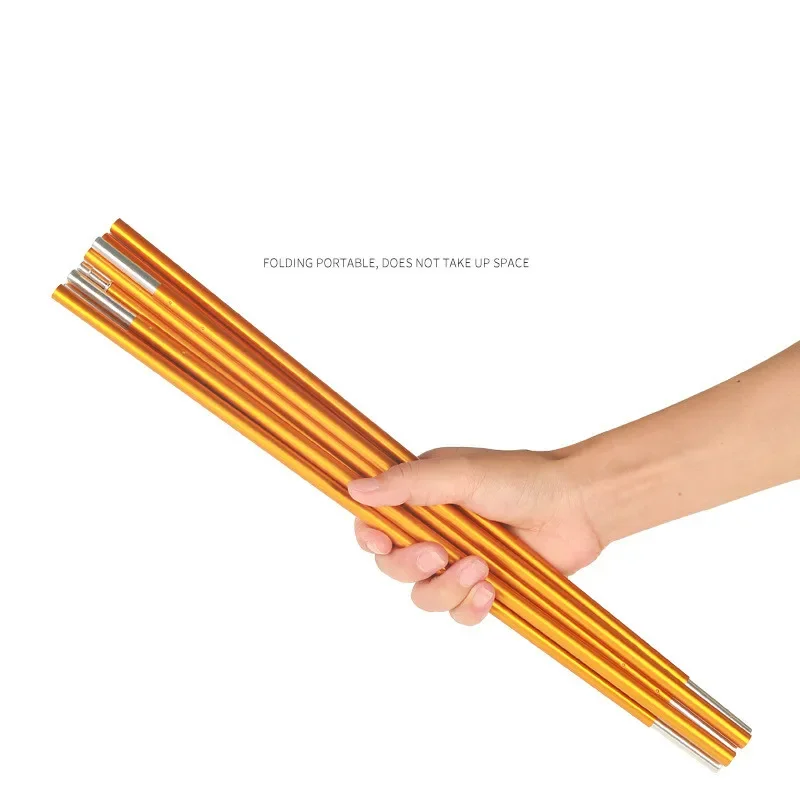 التخييم سبائك أقطاب الخيمة لتقوم بها بنفسك خيمة قضيب الهيكل العظمي 8.5 مللي متر المحمولة سبائك الألومنيوم عمود الخيمة طوي سميكة 3.2 متر-4.1 متر #6