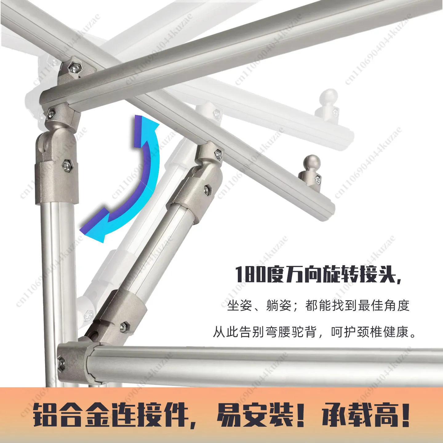 Aluminum Alloy Vertical Embroidery Hoop Stand, Multifunctional Floor-standing Holder for Cross Stitch Home Use