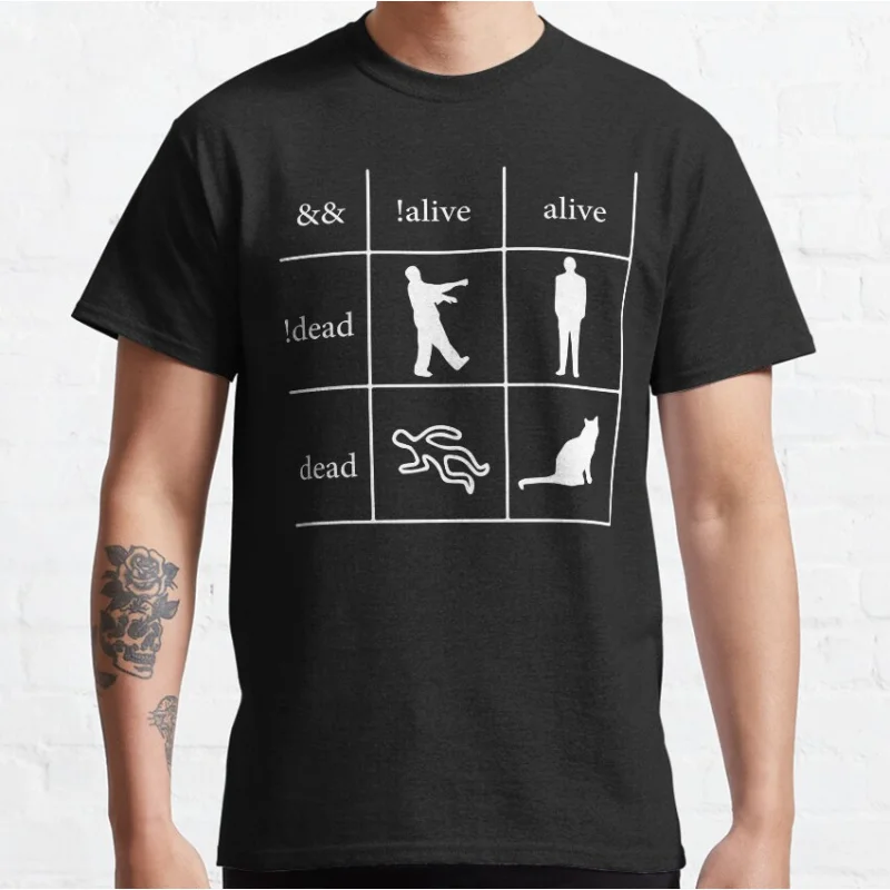 

Funny Programmer Boolean Logic I'm A Programmer Alive & Dead Gift t shirt Software Developer Graphic Clothes All size tops