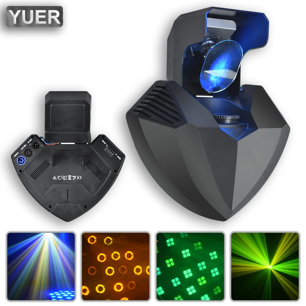 led disco gobo assistente beam effect reflection lens rotating pattern dmx512 music control iluminacao palco para dj dance club 100w 01