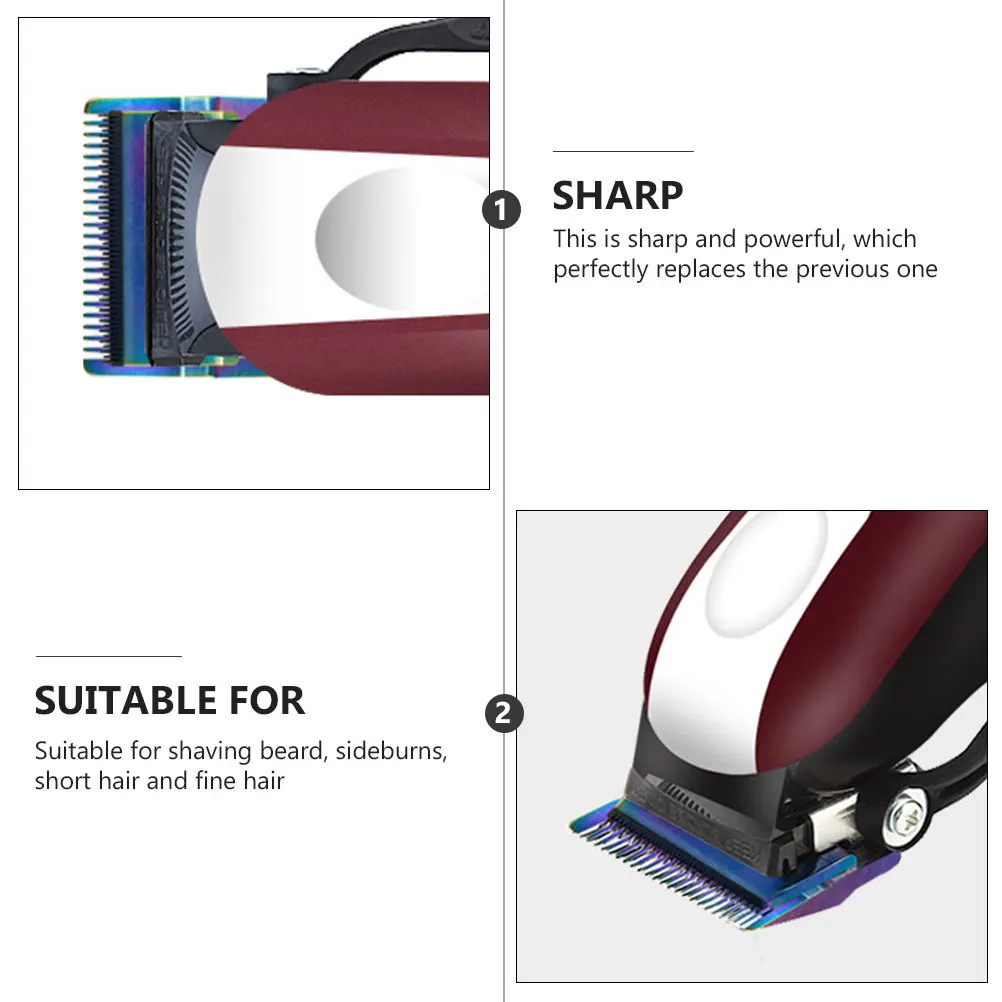 

2Sets Hair Trimmer Replacement Heads Adjustable Clippers Blades Smooth Cutting Stable Performance Electric Clipper