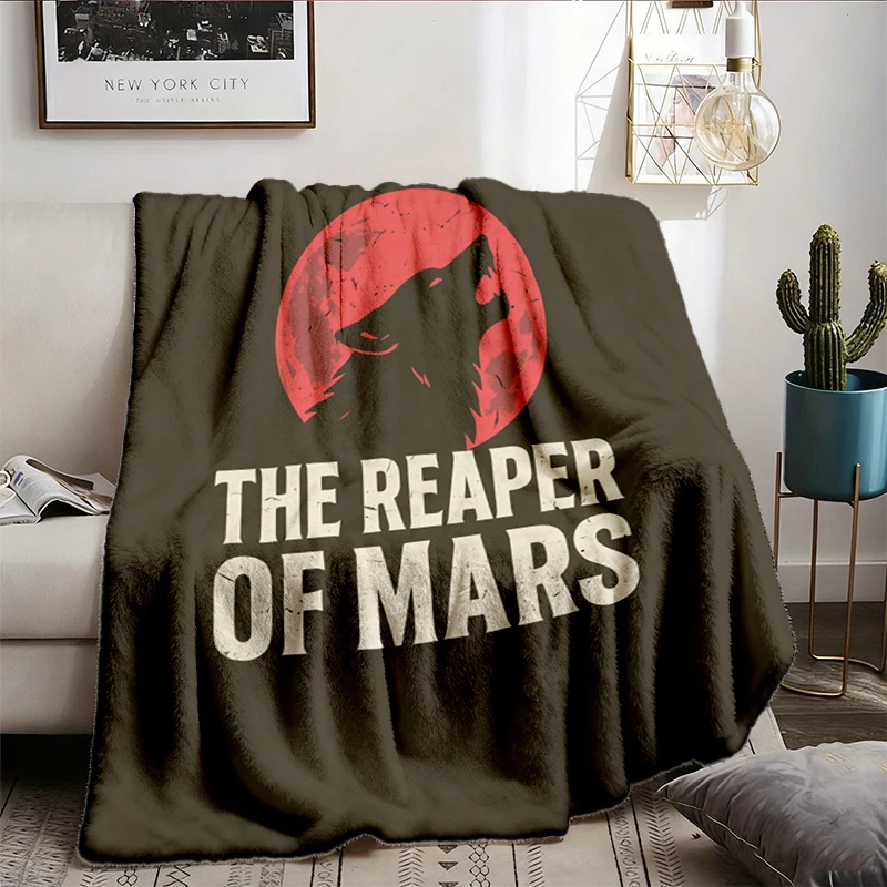 The Reaper of Mars, Red Rising, Hail Libertas Hail Reaper, Sevro Comfort colors Flannel Blanket