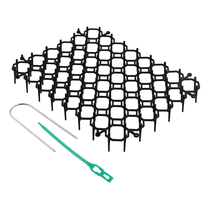 A93Z 12Pcs Cat Scat Mat With Spikes,At Animal Spikes Repellent,Garden Prickle Strip Dig Stopper Cat Deterrent Spikes