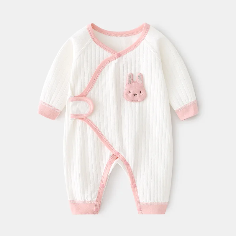 Newborn Jumpsuit Baby Boneless Romper Pure Cotton Newborn Gown Romper Male and Female Baby Spring and Autumn Clothes
