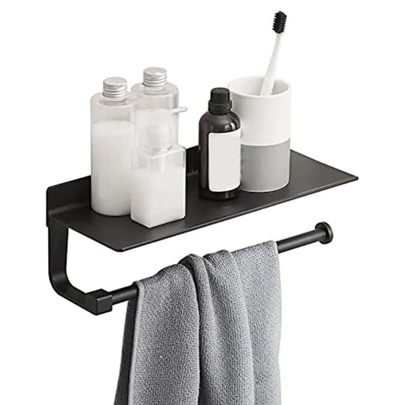 ABHU حامل منشفة اليد للحمام حامل المناشف الورقية جدار جبل لحامل المناشف الورقية للحمام