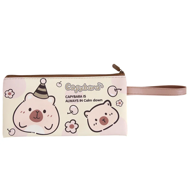 Niedliche Cartoon Capybara Feder mäppchen große Kapazität hohe Erscheinung Briefpapier Tasche kawaii Briefpapier Aufbewahrung tasche Student Geschenke