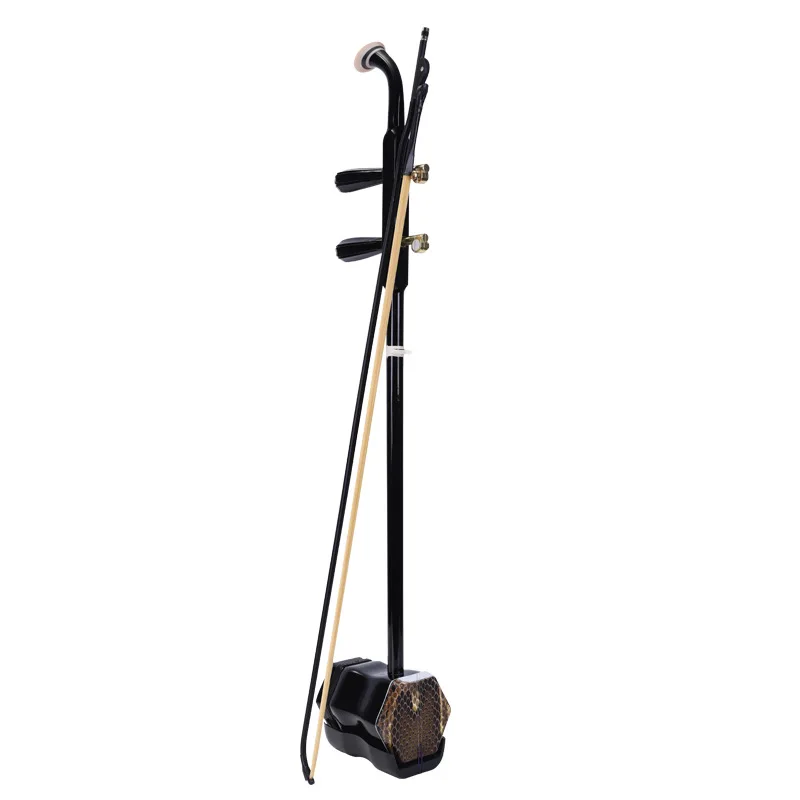 Chinese Double String Erhu Colored Wood Flat Stick Erhu Handmade Musical Instrument Hexagonal Erhu Suitable for Beginners