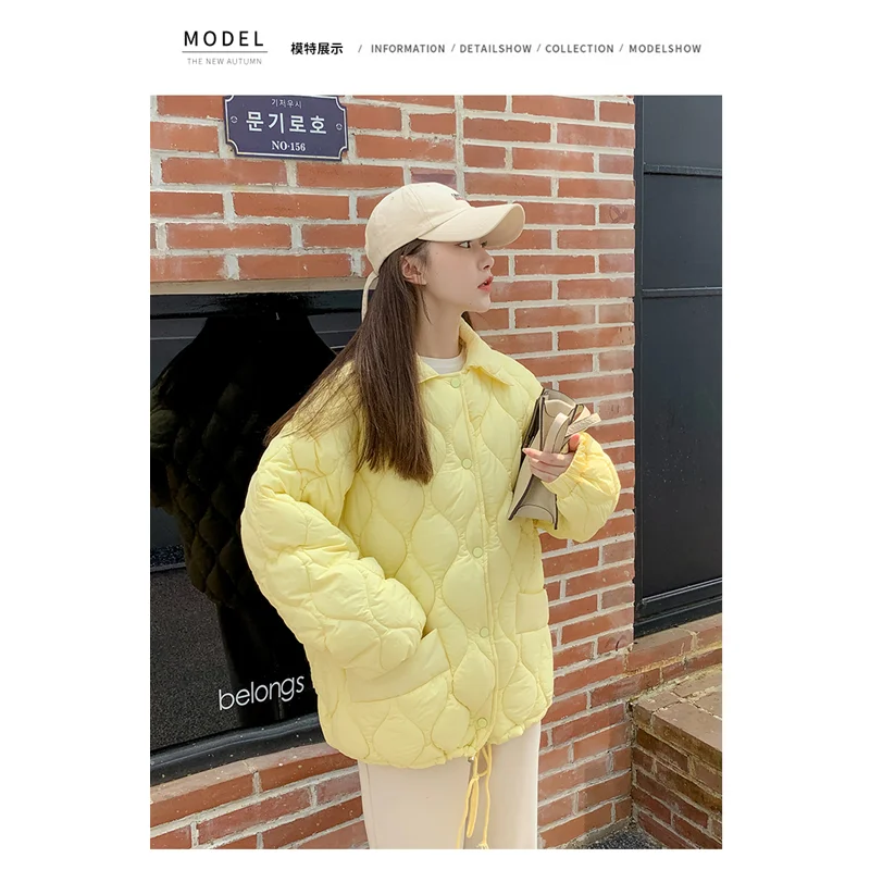 

Women's New Style Simple Warm Cotton Clothes Loose Fashion Temperament Coat Casual Woman Comfortable Vintage Down Jacket Winter