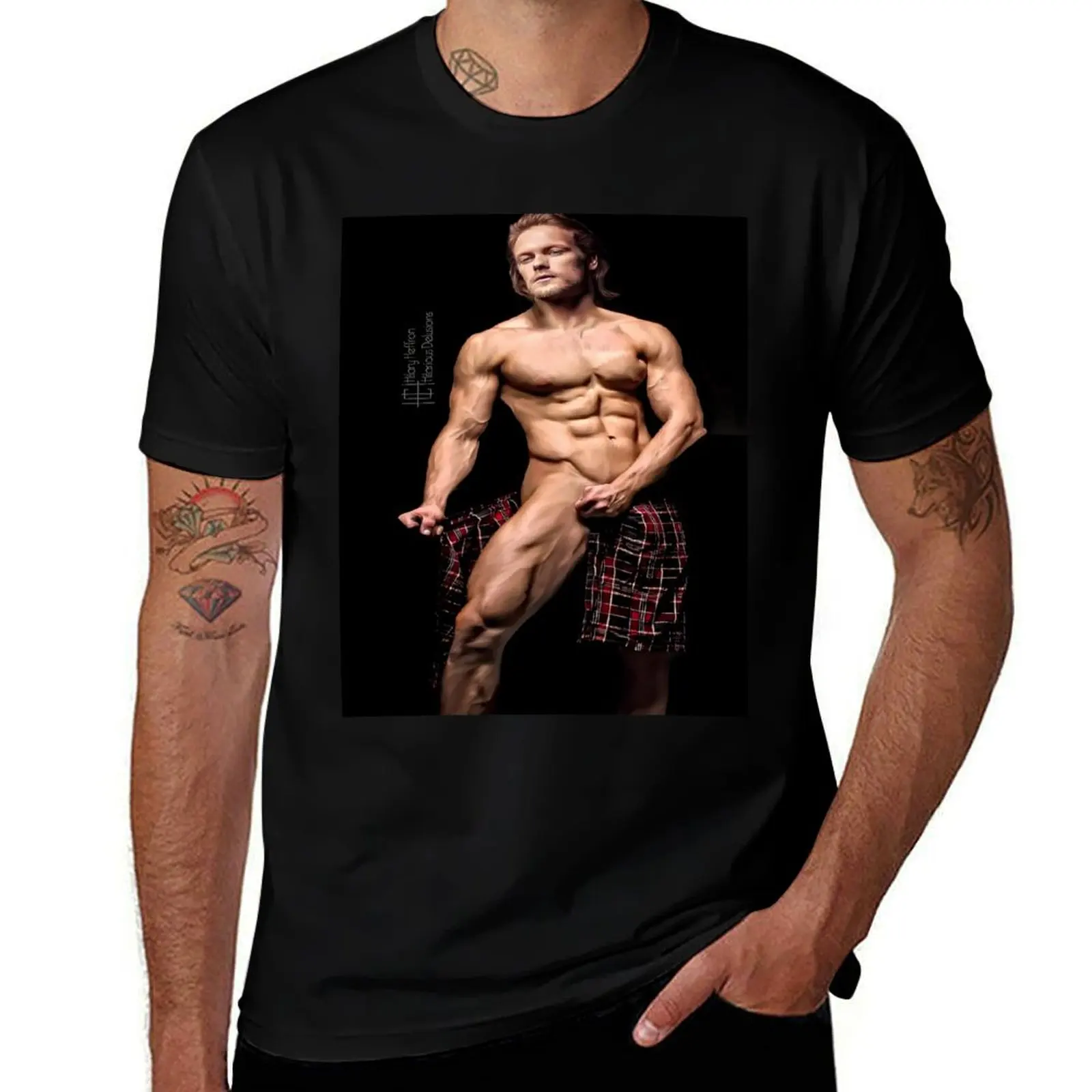 

Sam heughan T-Shirt graphic t shirt vintage oversized for a boy anime tshirt luxury clothes men