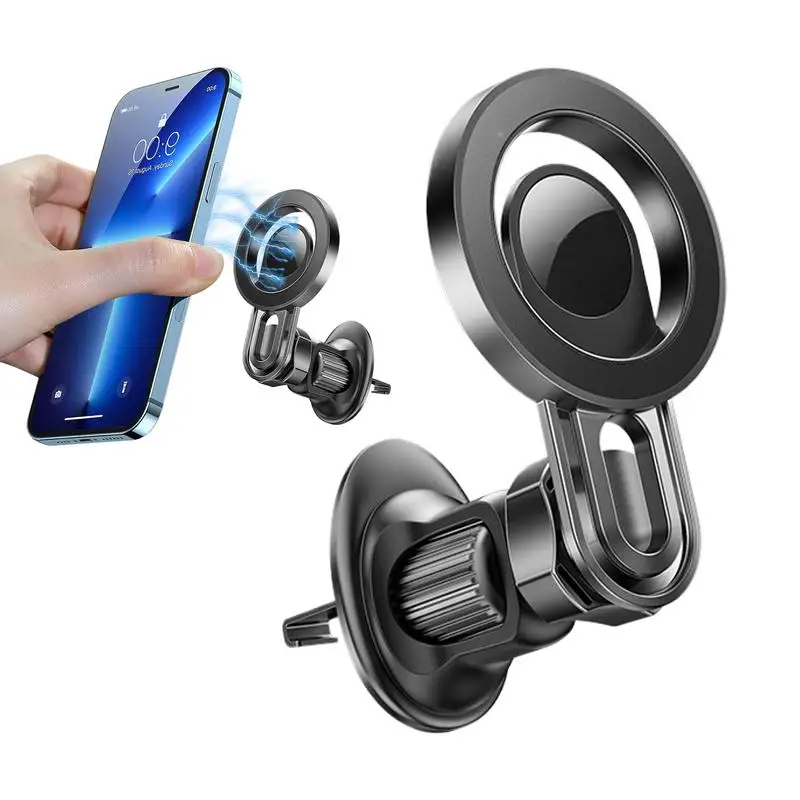 Phone Stand For Car Vent Magnetic Air Vent Phone Holder Stand Adjustable 360 Degree Rotatable Cell Phone Holder Car Magnetic For