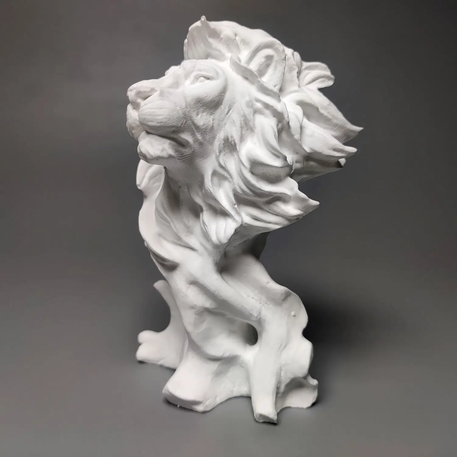 European Lion Bust Plaster Portrait Art Gypsum Retro Relief Desk Ornaments Art Aesthetic Sculpture Creative Animal Ornament