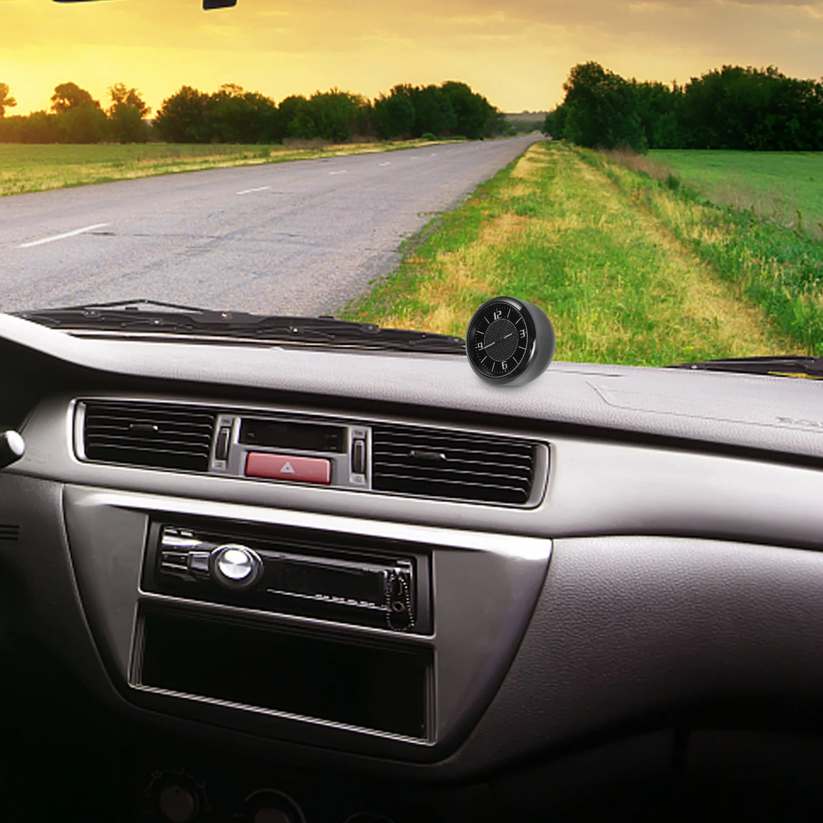 

Светящиеся в темноте часы, мини-часы на приборной панели автомобиля, небольшой автомобильный инструмент для отображения времени для грузовиков и домашнего декора