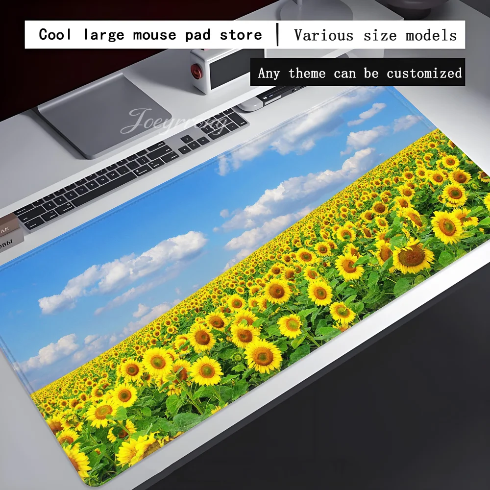 

Cartoon Flower Rose sunflower Mousepad Mouse Pad Extended Gaming Keyboard Mats Large 90x40cm XXL Gamer Mousepad