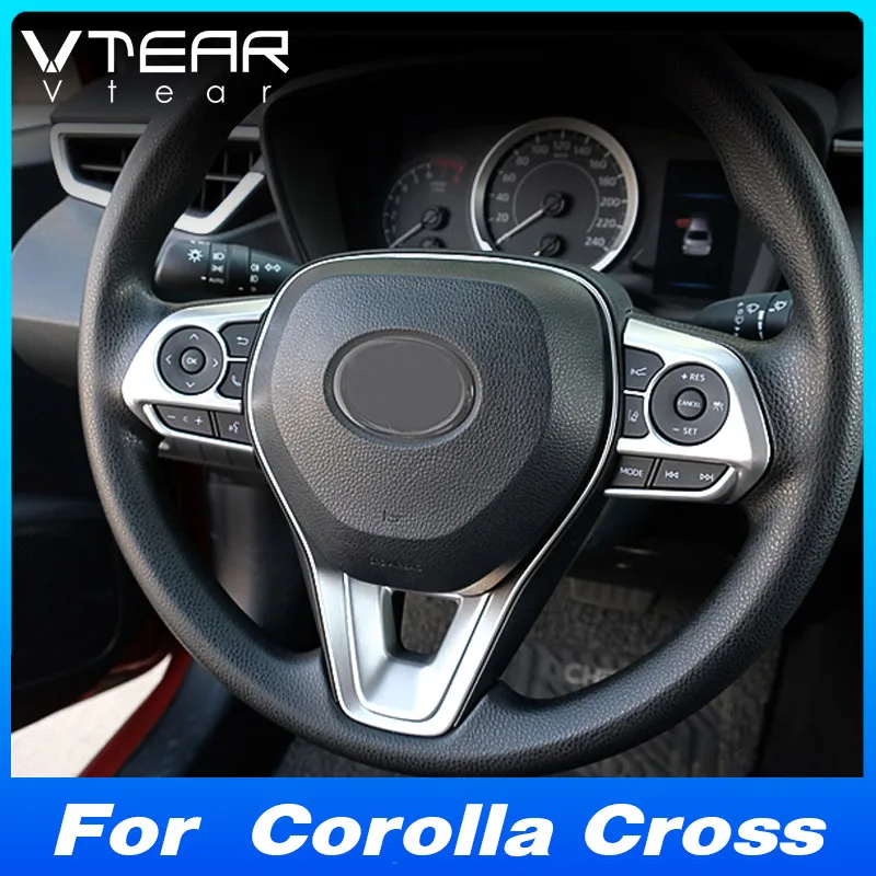 For Toyota Corolla Cross XG10 2022-2024 Car Steering Wheel Decoration Cover Trim Interior Modification Car Product Accessories