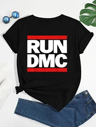 Run Dmc T Shirt Rap Tee Group Band Graphic T Funny Tee Shirts For Women Round neck printing womens t shirts tops for women