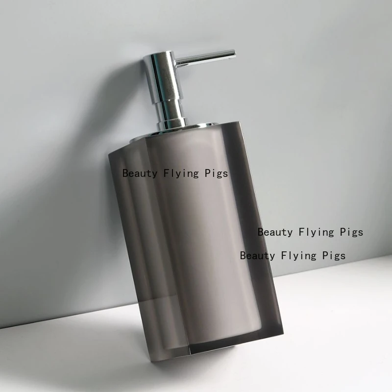 

1pc Hotel Resin Hand Sanitizer Bottle Shampoo Bottle Shower Gel Bottling Bottle Cotton Swab Jar with Lid Resin Storage Tray