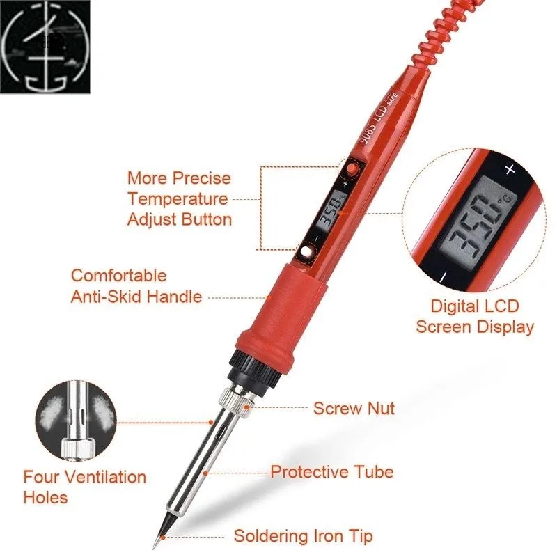 80w-はんだごてキット-220v-0v-セルカ加熱-l-ディスプレイ-電気溶接ツールキット-電子修理や職人技用