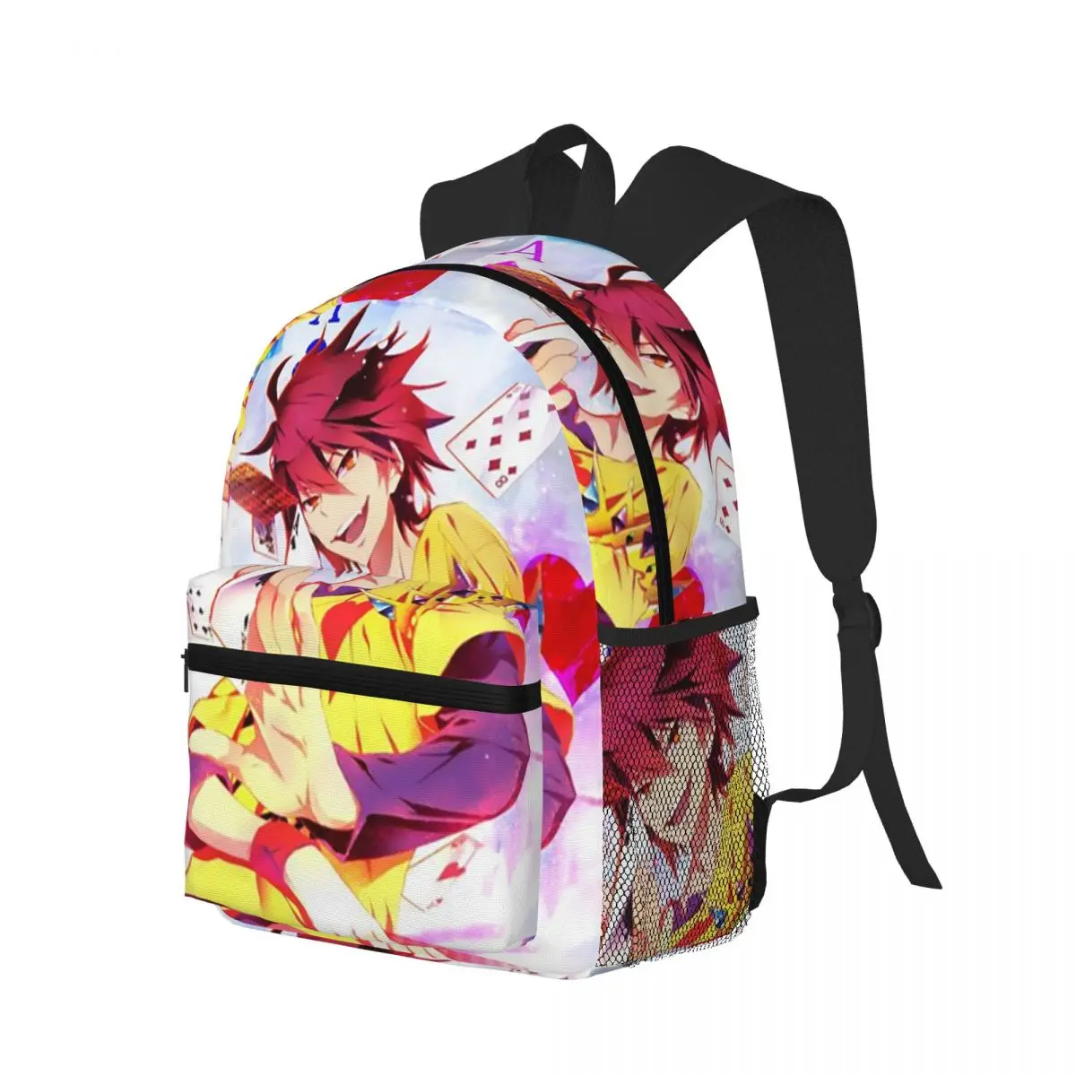 

Sora Anime No Game No Life Студенческий рюкзак Школьная сумка Походный дорожный рюкзак для мальчиков и девочек Модная сумка для книг Сумки на плечо
