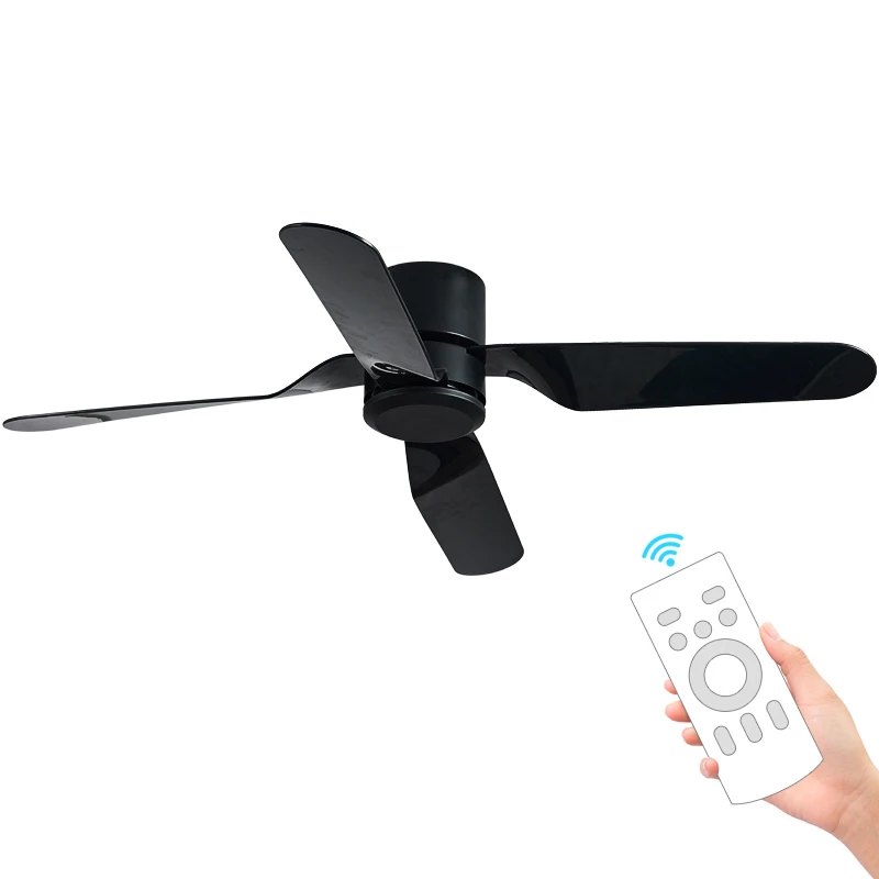 Model 828 Modern 52 Inch Ceiling Fan New Design With ABS Blade Remote Control Metal Air Cooling Fan For Household Use