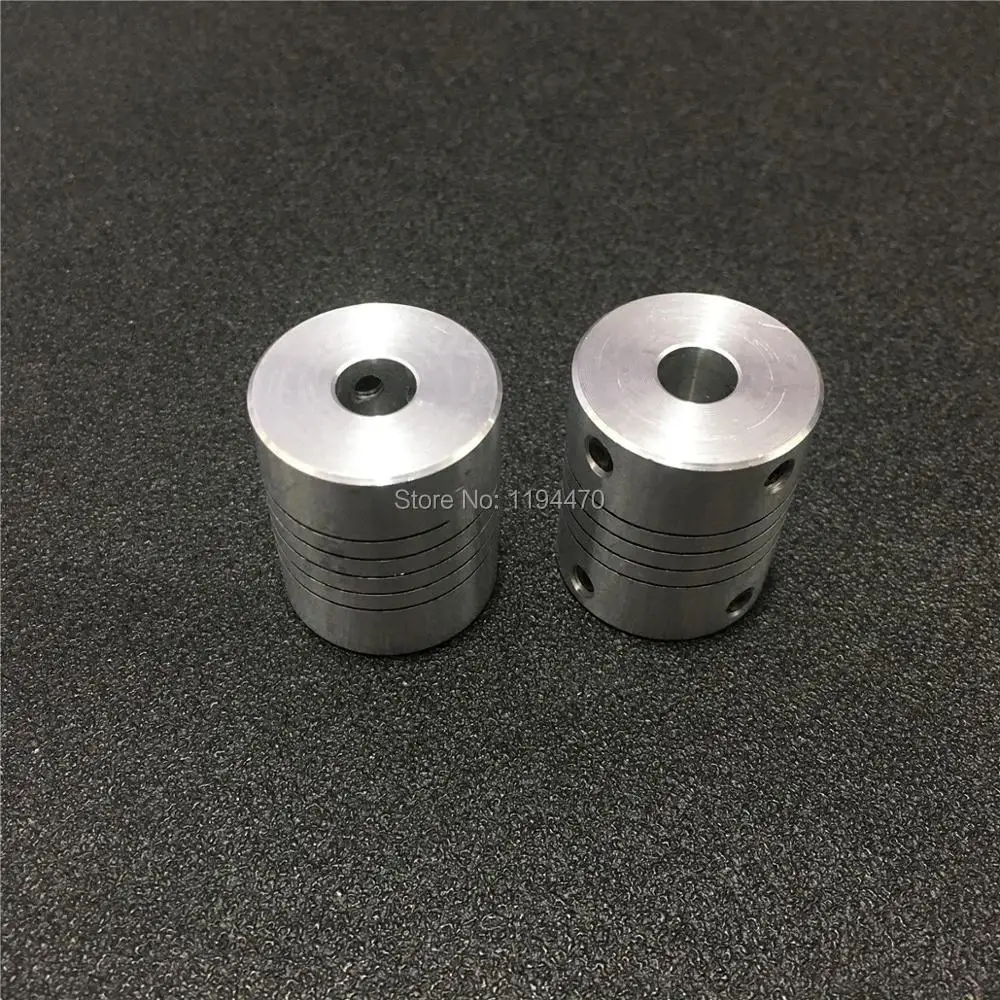 

6pcs Flexible Coupling DR 5x10 mm D19L25 5mm to 10mm 3D Printer Encoder Connector CNC Stepper Motor Shaft Coupler Aluminium