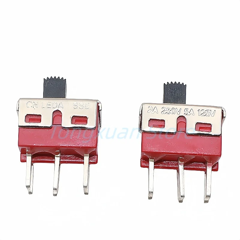 

2 шт. Q15 ползунковый переключатель SS-22D10 тумблер 6-контактный 2-позиционный ВКЛ 2A 250 В/5 А 125 В переменного тока 5 мм длина ручки