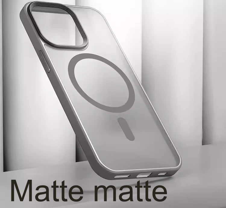 Conelz For iphone 15 pro max case Titanium grey matte matte MagSfae High quality protection For iphone 15 pro case