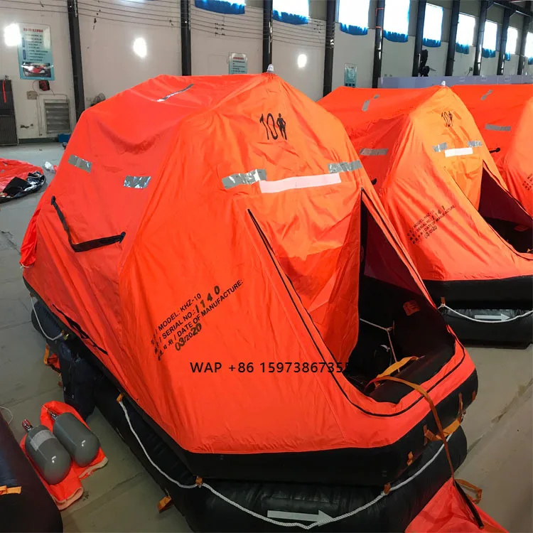 CCS certified self-righting inflatable life raft 15-person fast inflatable boat life-saving equipment