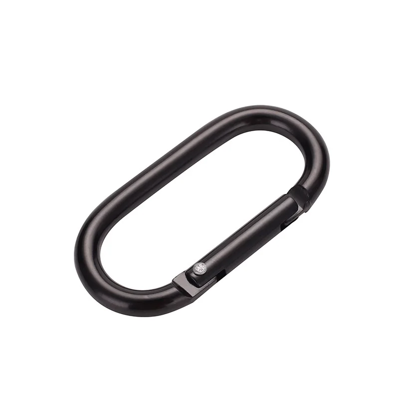 5 Stück/10 Stück/20 Stück ovaler Schnellhaken-Schlüsselanhänger aus Aluminiumlegierung für Rucksack, Wasserflasche, Camping, Wandern – Karabiner – Detail 5