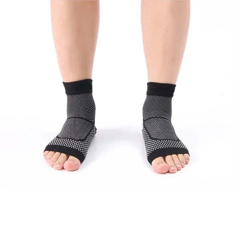 1Pair Ankle Brace Sleeve Relieves Achilles Tendonitis Joint Pain Plantar Fasciitis Sock with Foot Arch Support