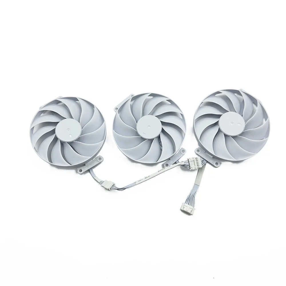 Imagem -02 - Ventilador de Substituição para Asus Geforce Ventilador Gráfico Branco Cf9015u12d 7pin Rtx4070 ti Rtx 4070 oc