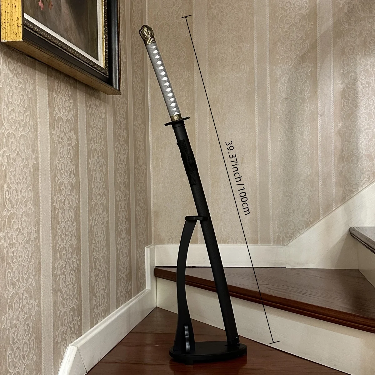 39,3 Zoll Elden Moonveil Holz Katana Schwert Japanischer Katana Säbel Original Samurai Ninja Messer Cosplay Zubehör Prop Spielzeug