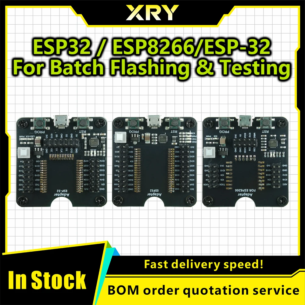 Carte de développement ESP-32, ESP8266 pour ESP-32, carte de développement ESP32, testeur de programmation, programmeur, socle de programmation, testeur de programmation