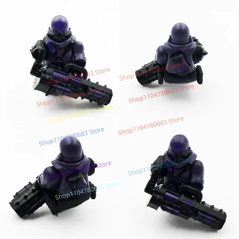 

Строительные блоки MOC, штурмовой король, миниатюрная кукла, мультяшная аниме, сборная модель робота, детская игрушка, орнамент, праздничный подарок