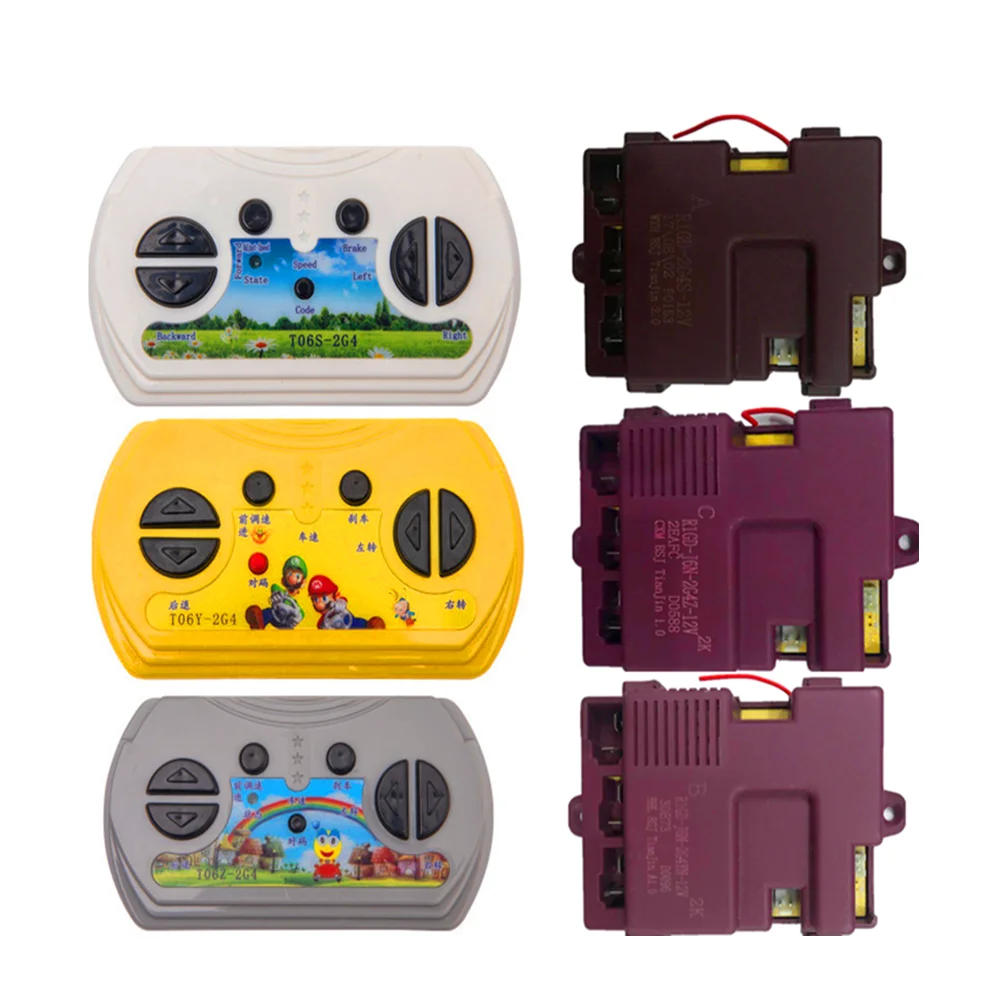 

Children's electric toy car R1GD-J6N-2G4YN-12V bluetooth remote control reveiver 2.4G transmitter,TO6S TO6Y TO6Z remote control