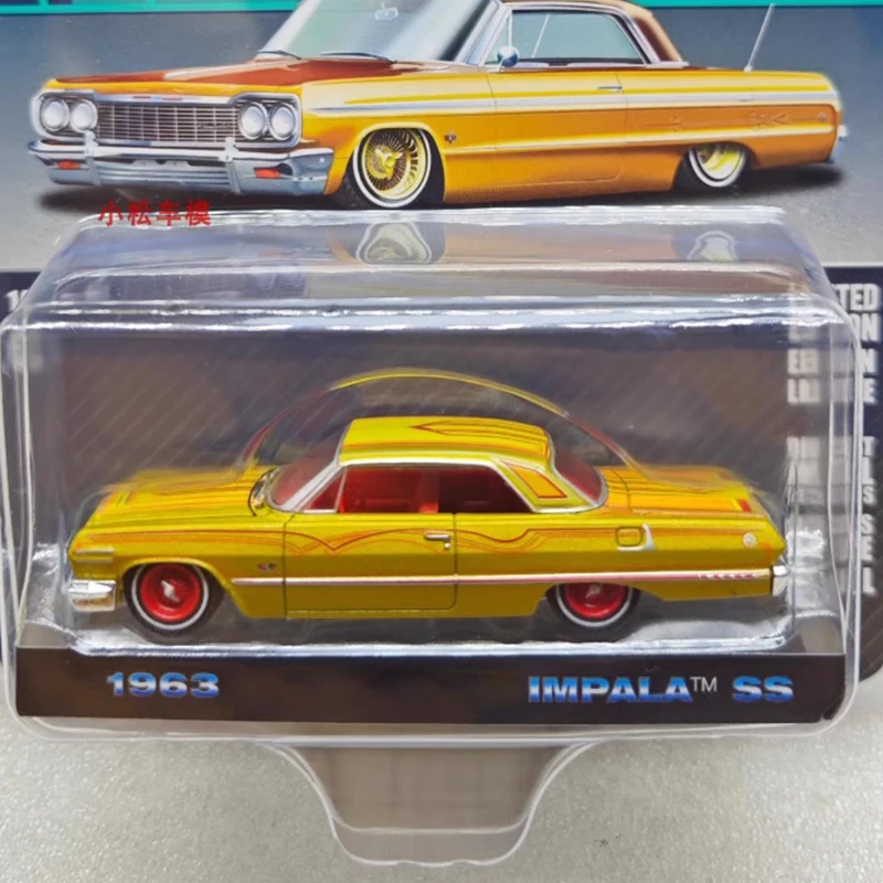Greenlight 1/64 Scale 1963 Impala SS Alloy Car Model Adult Ornament Souvenir Display Collection Hobby Gift
