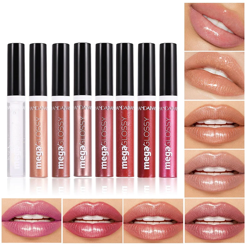 Rouge à Lèvres Pulpeuses à Paillettes de Clip, Liquide Imperméable, Hydrate, Brillante, Brillante, Nouveau Maquillage, 6ml