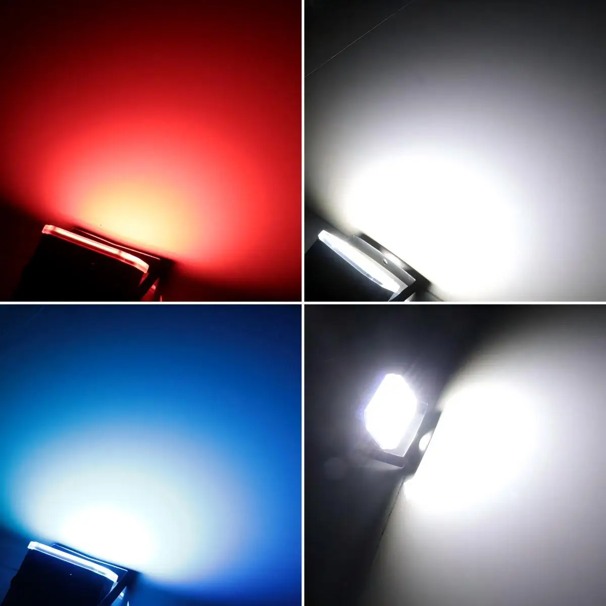 Fireions 48 LED SMD Strobe Light 12W RGB Stepless Speed Regulation Color Voice Control Remote Control Self-Propelled House Party