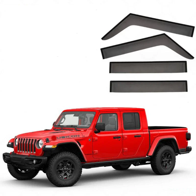 

Window Visor Awnings & Shelters Side Window Deflector Weather Shield For Jeep Gladiator 2019 2020 2021 2022 2023 2024