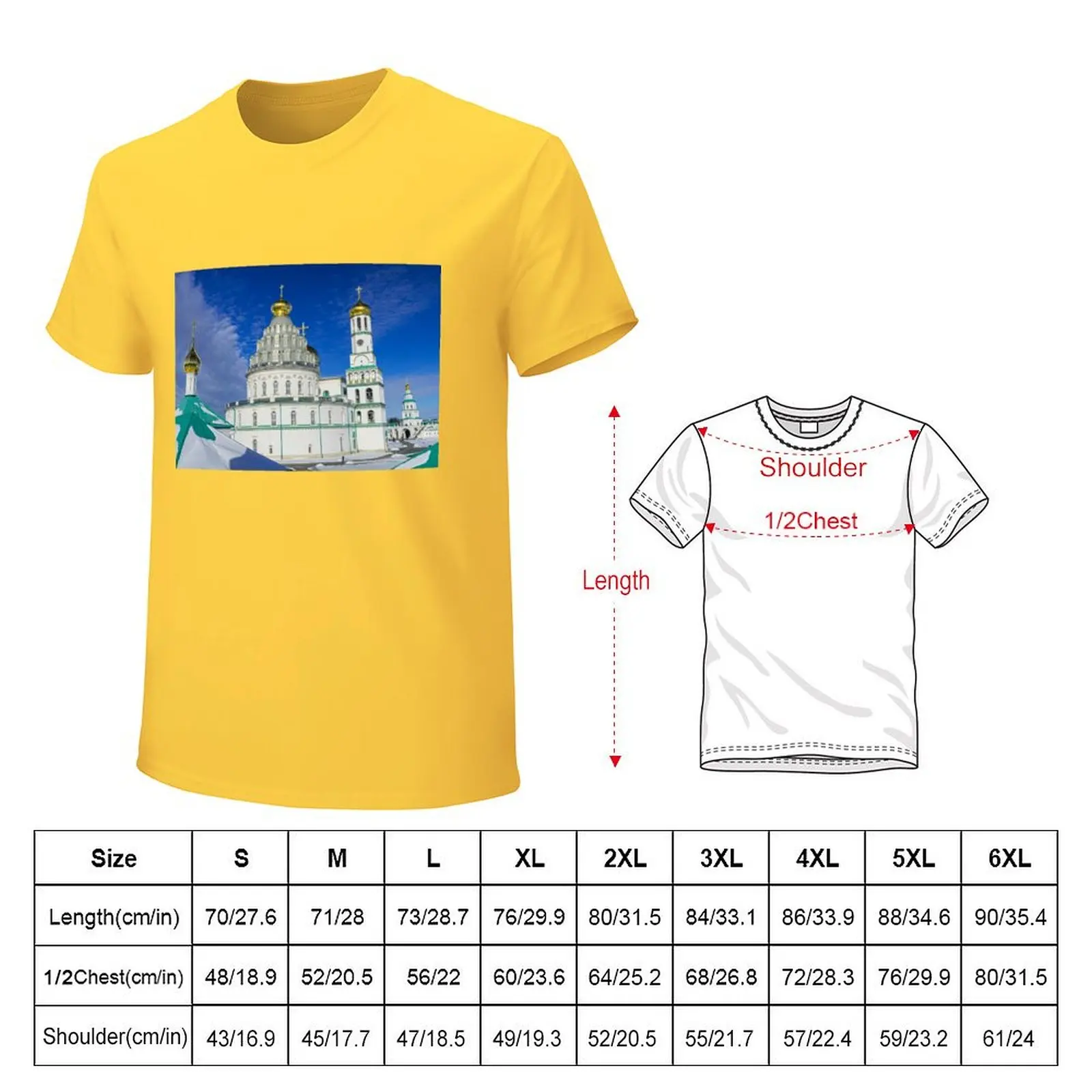 New Jerusalem orthodox monastery, Istra, Russia T-Shirt plain anime kawaii clothes mens t shirt graphic