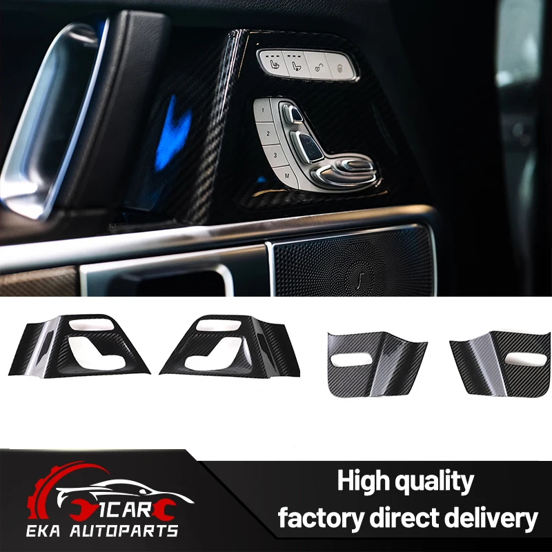 

For New Benz G W465 Dry Carbon Interior Inner Door Panel Seat Adjustment Switch Frame 2018-2025 G63G500 G450d Carbon Interior