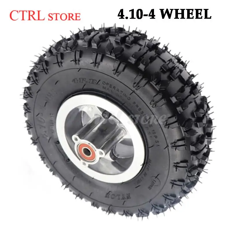 

Good quality 4.10-4 tire wheel and inner tube and 4 inch hub Rim for 49cc Mini Quad Dirt Bike Scooter ATV Buggy