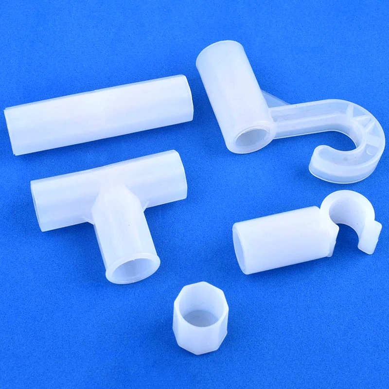 2/5/10Pcs 12mm Plastic White Connector Straight Tee Four Way End Cap Hook DIY Tent Shelf Pipe Fittings Garden Irrigation Joint