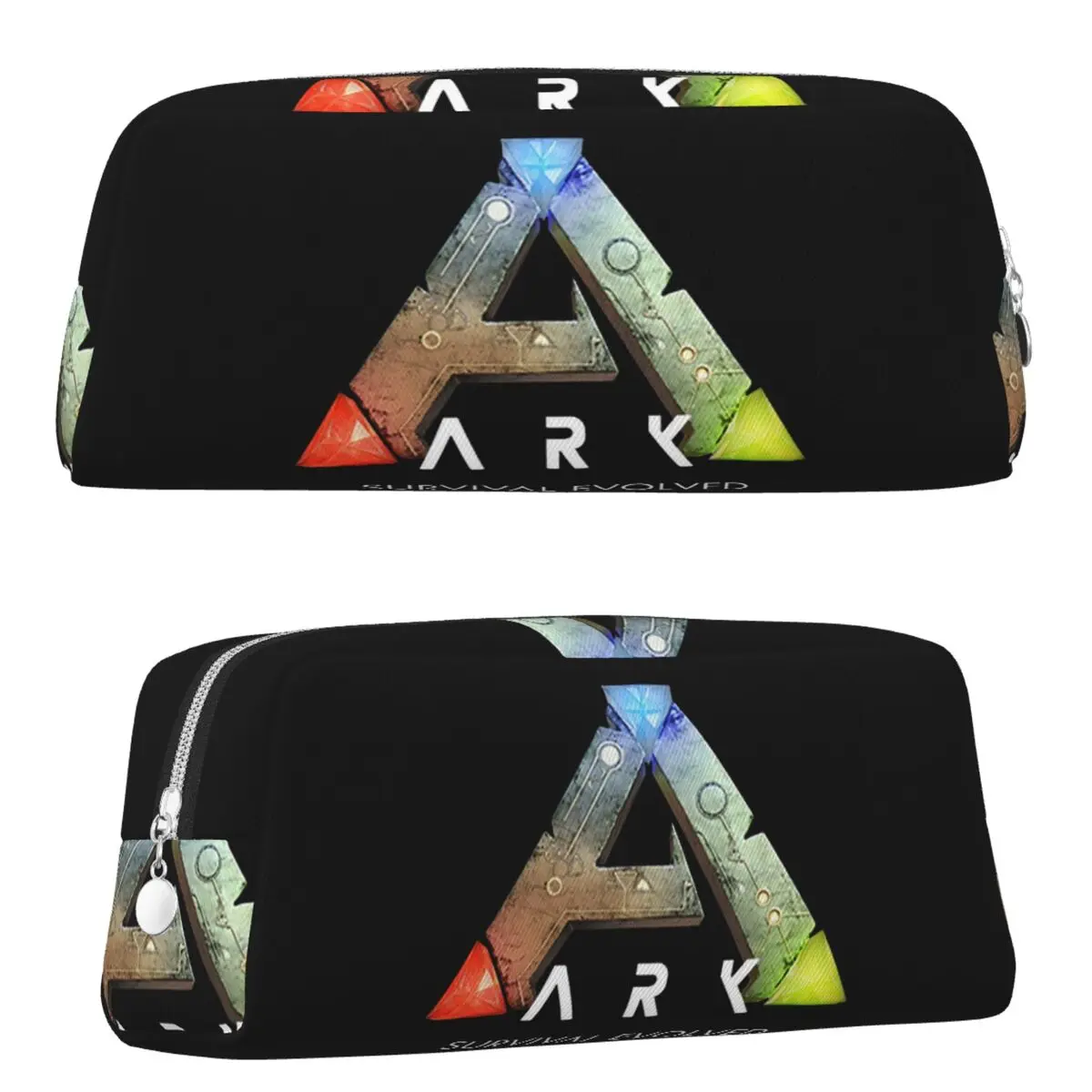 Ark Survival Evolved – trousses à crayons noires pour étudiants, cadeaux, boîte à stylos, sac à crayons, pochette de rangement, fournitures de papeterie