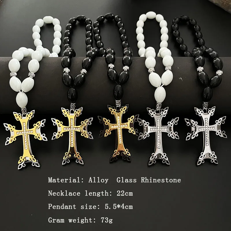 GS03 جديد الوردية الصليب الكنيسة الأرثوذكسية مرآة الرؤية الخلفية قلادة السيارات الداخلية يسوع المسيح الدين Alloy بها بنفسك سبائك الزجاج الحلي