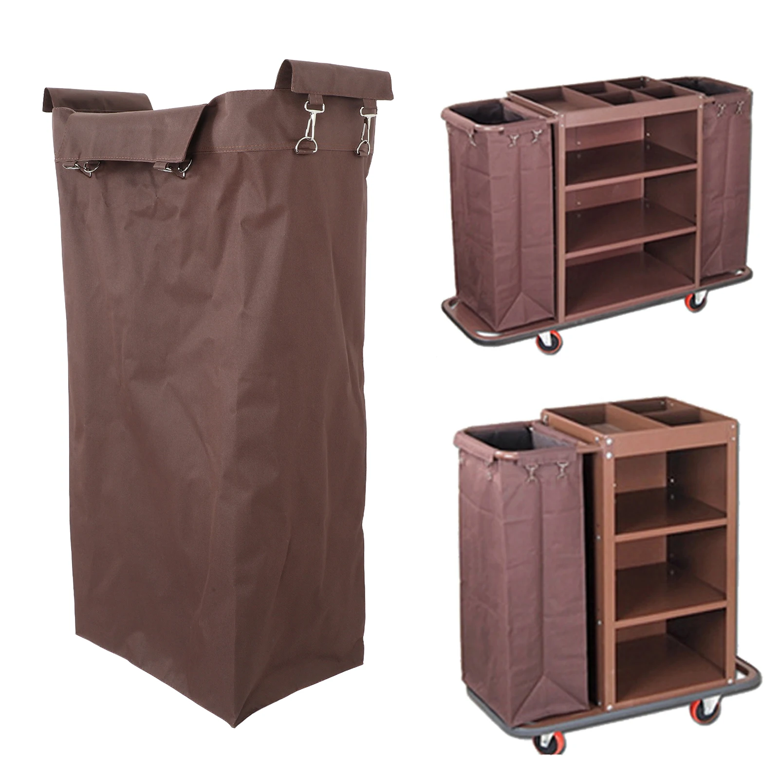 

Hanging Laundry Bag For Housekeeping Cart Oxford Fabric Cleaning Cart Pouch For Hotels Homes Dirty Linens Clothes Storage Bag